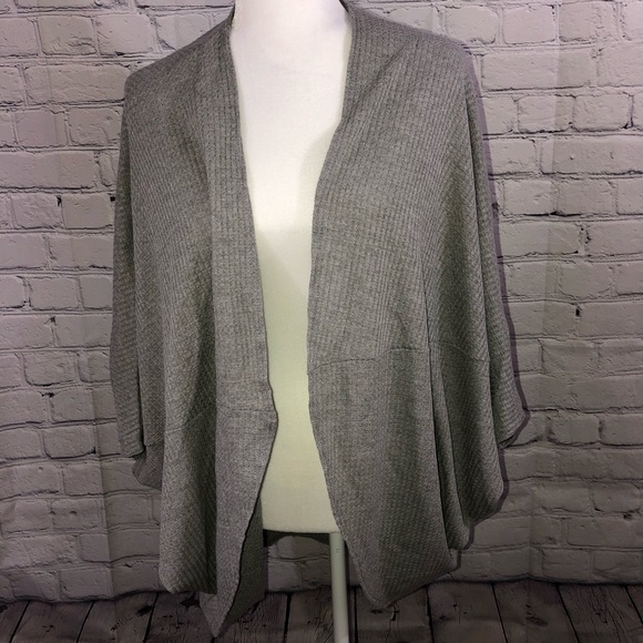 Anthropologie Sweaters - Anthropologie Paper Crane womens Open Front Cardigan sweater Grey Size Large
